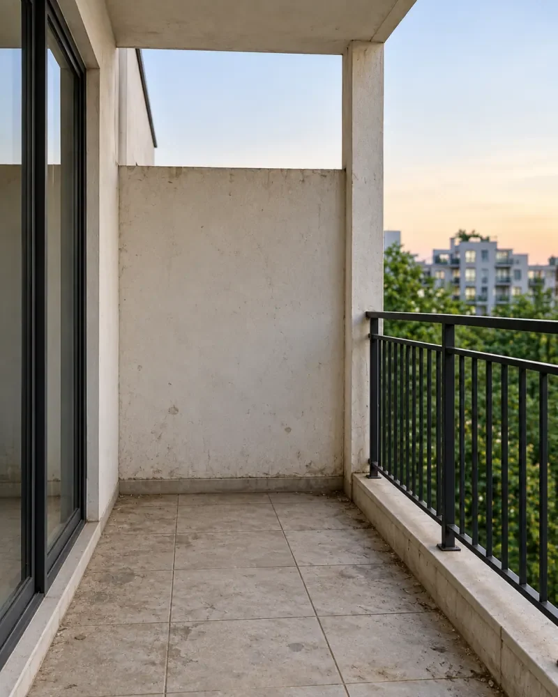 Balcony in Gurugram, before